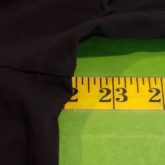 Chicos Sweatshirt Pullover Size 3 US XL Black Floral Puff LS Stretch Knit - Picture 7 of 9